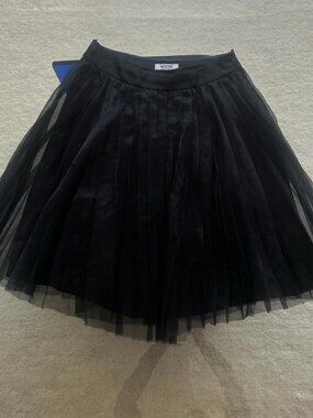 Moschino black pleated tutu skirt